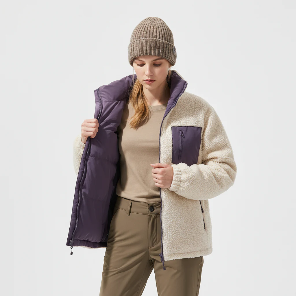 JAQUETA PUFFER FROSTLAYER DUPLA FACE FEMININA - Image 8