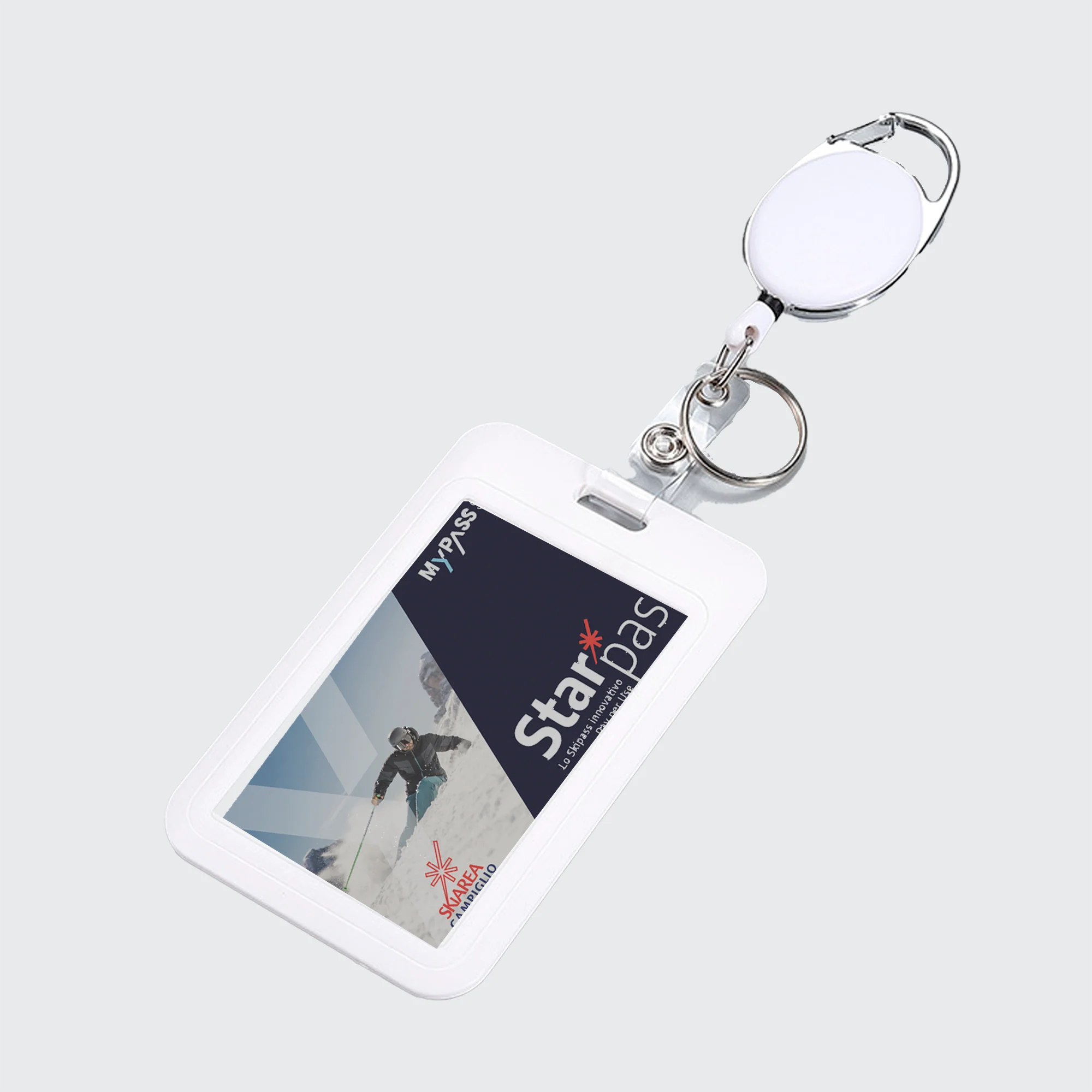 PORTA PASS DE SKI CORDILHEIRA C/ CLIP RETRÁTIL - Image 2